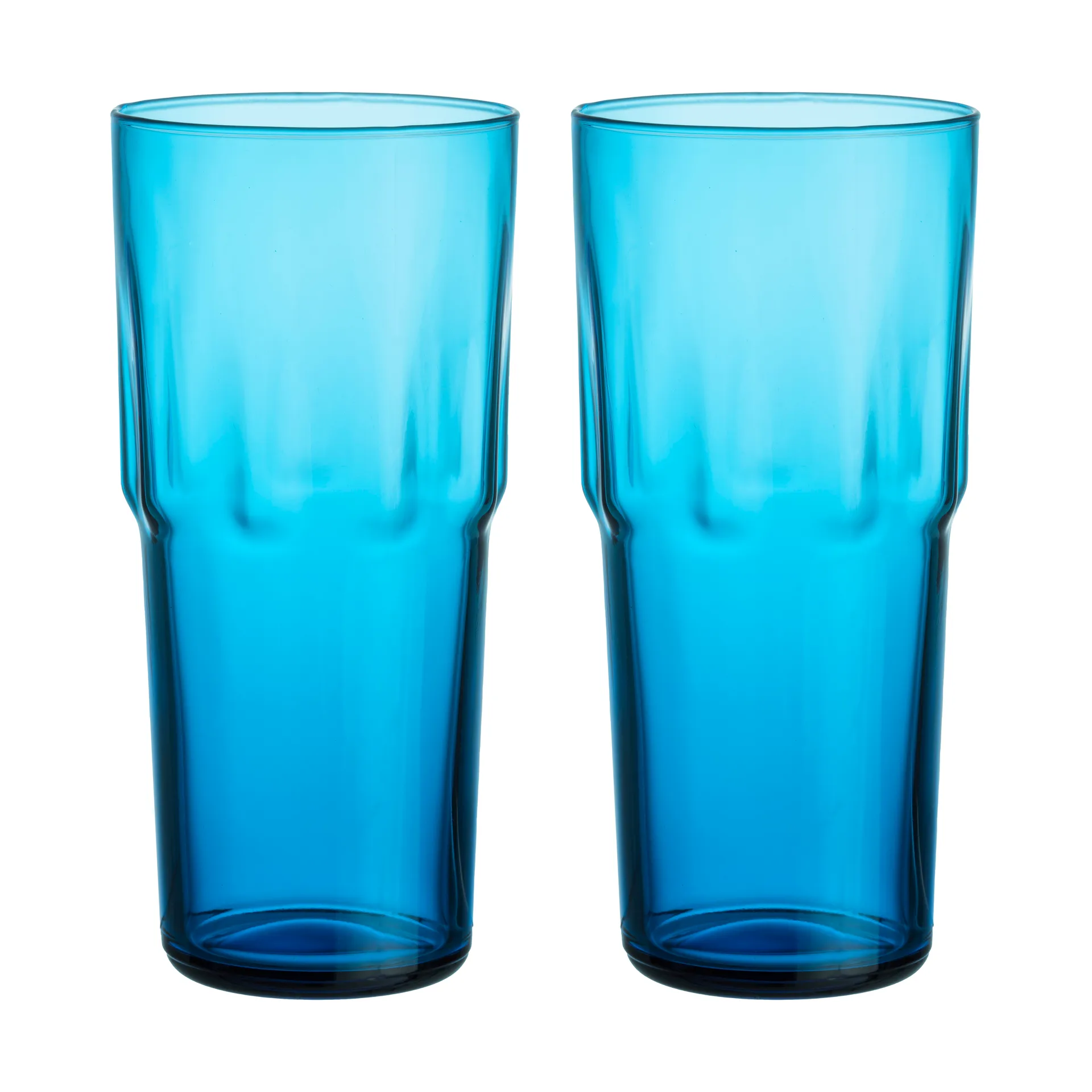 Solare wysokie szklanki do napojów 390 ml, 2‑pak, Elektryczny niebieski Iittala