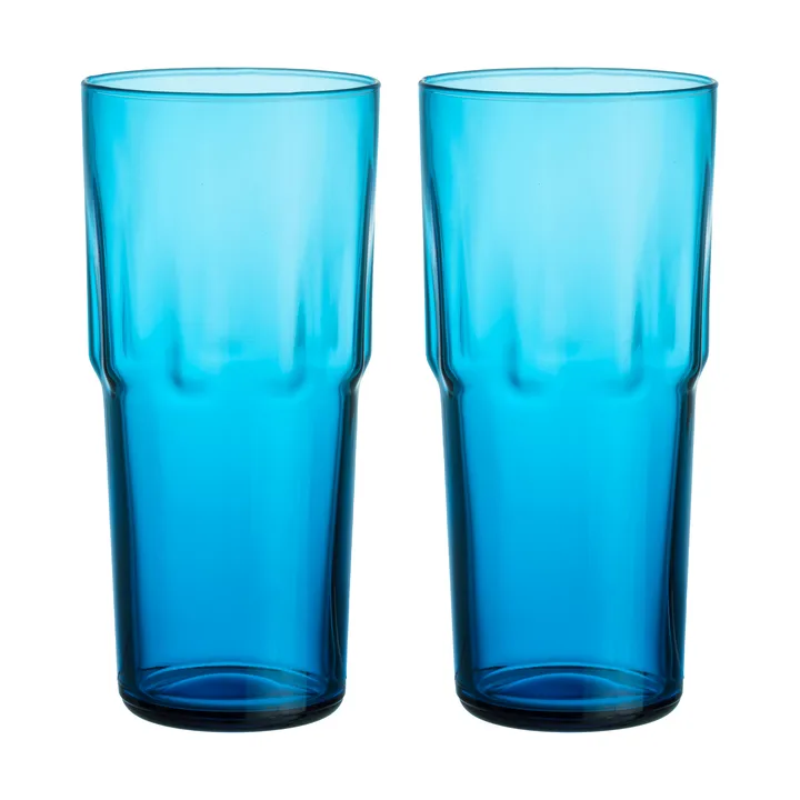 Solare wysokie szklanki do napojów 390 ml, 2‑pak - Elektryczny niebieski - Iittala