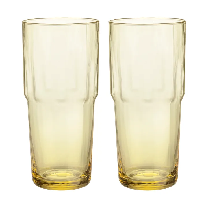 Solare wysokie szklanki do napojów 390 ml, 2‑pak - Ognistożółty - Iittala