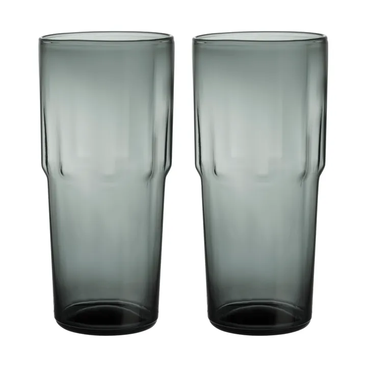 Solare wysokie szklanki do napojów 390 ml, 2‑pak - Stalowoszary - Iittala