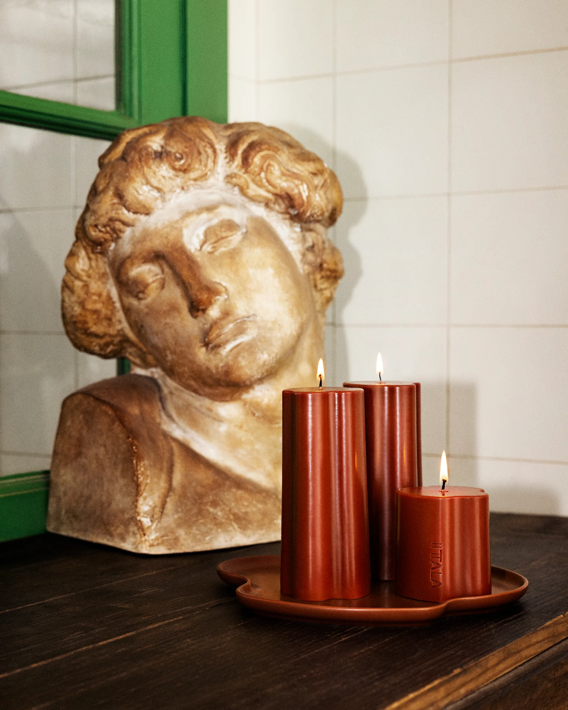 Świeca blokowa Aalto, Ogień, 16 cm Iittala