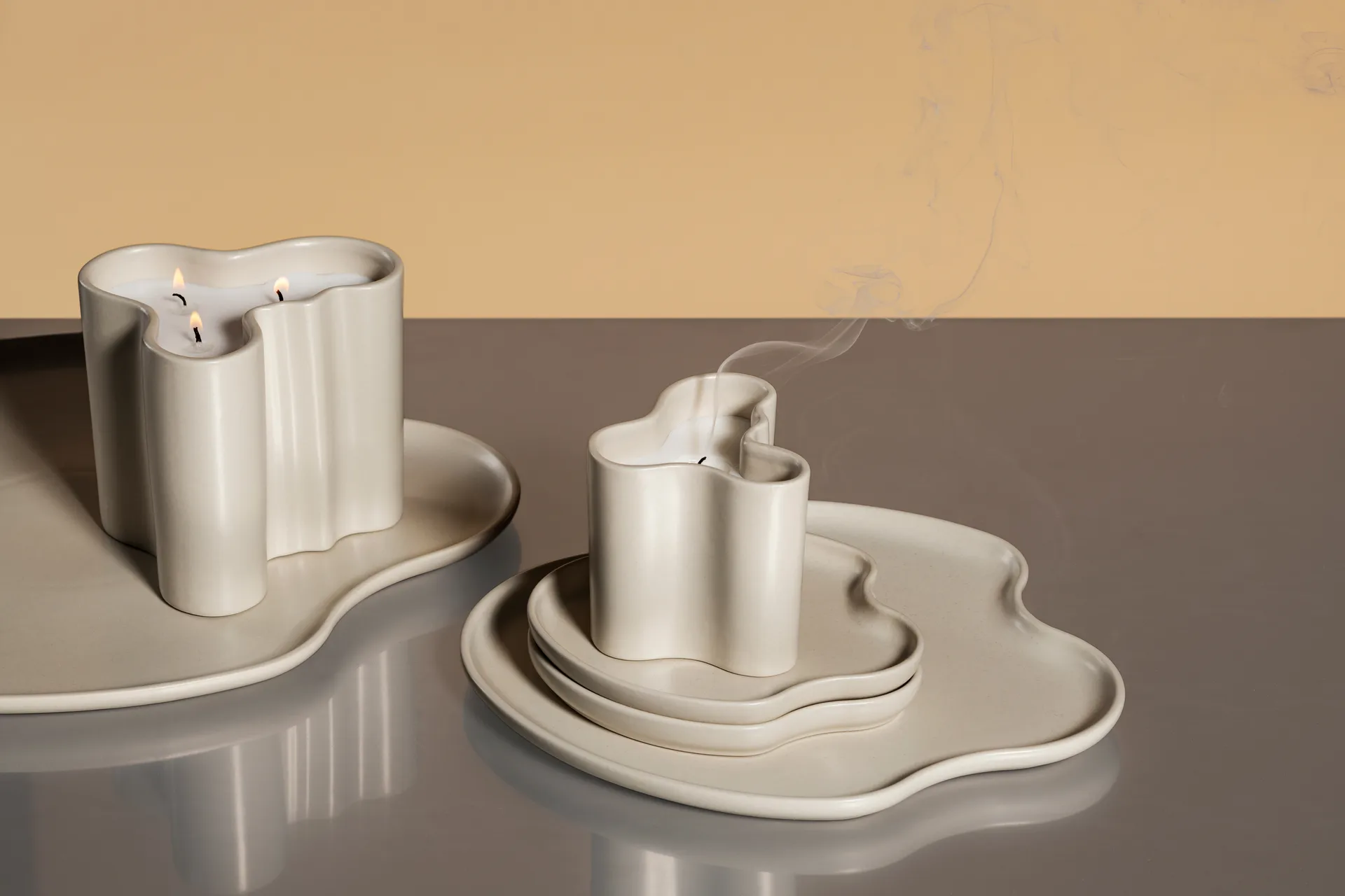 Świeca zapachowa Aalto 11 cm, Piasek Iittala