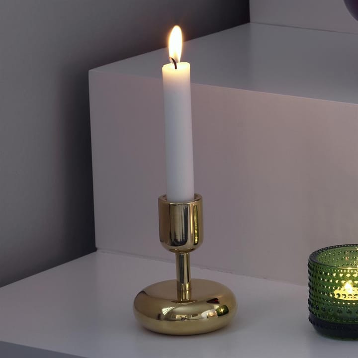 Świecznik Nappula mosiądz, mały 107 mm Iittala