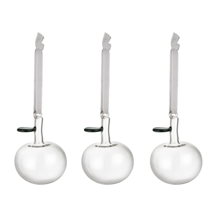 Szklane jabłko Iittala 3-pak - Przeźroczyste - Iittala