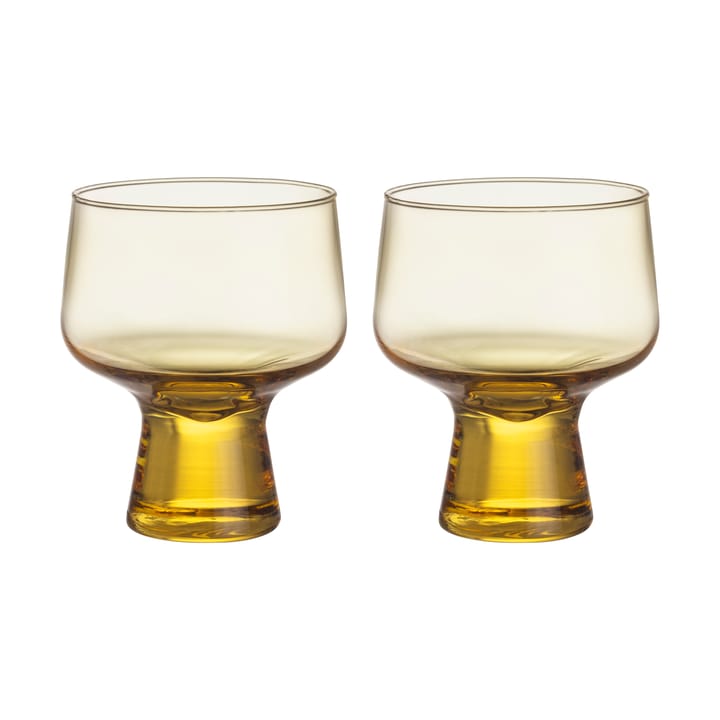 Szklanka na nóżce Solare 29 cl 2-pak - Ognistożółty - Iittala
