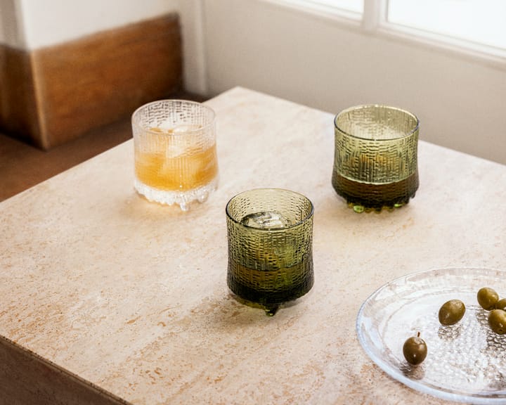 Szklanki do whisky (On the Rocks) Ultima Thule, fiński piasek, 2-pak, Zielony Iittala