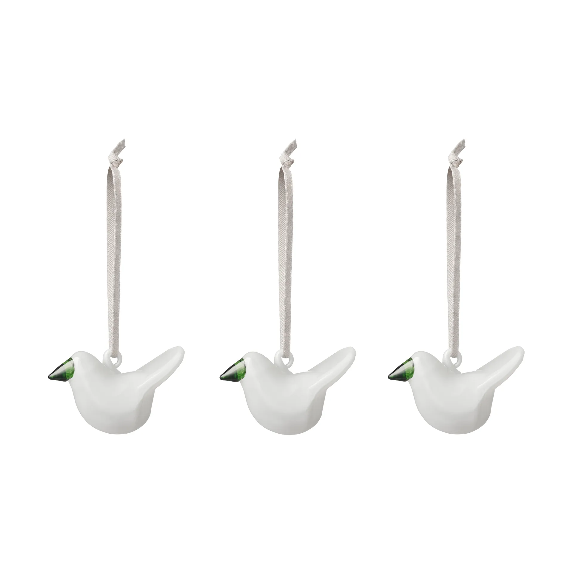 Szklany ptak Iittala, 3-pak, Biały Iittala