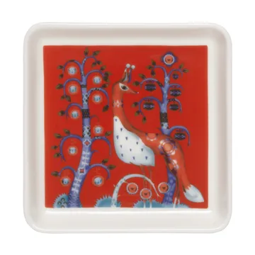 Talerz Taika 12x12 cm - Czerwony - Iittala