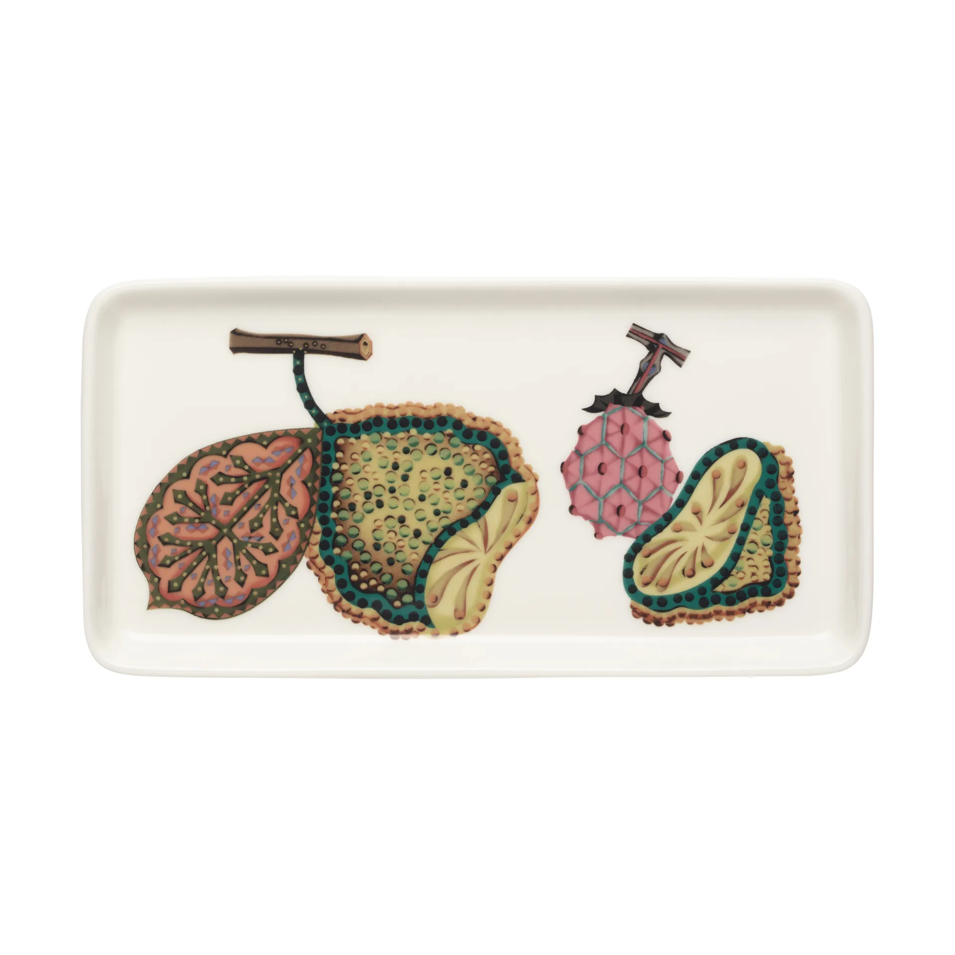 Talerz Taika Sato 12x24 cm, Biały-wielobarwny Iittala