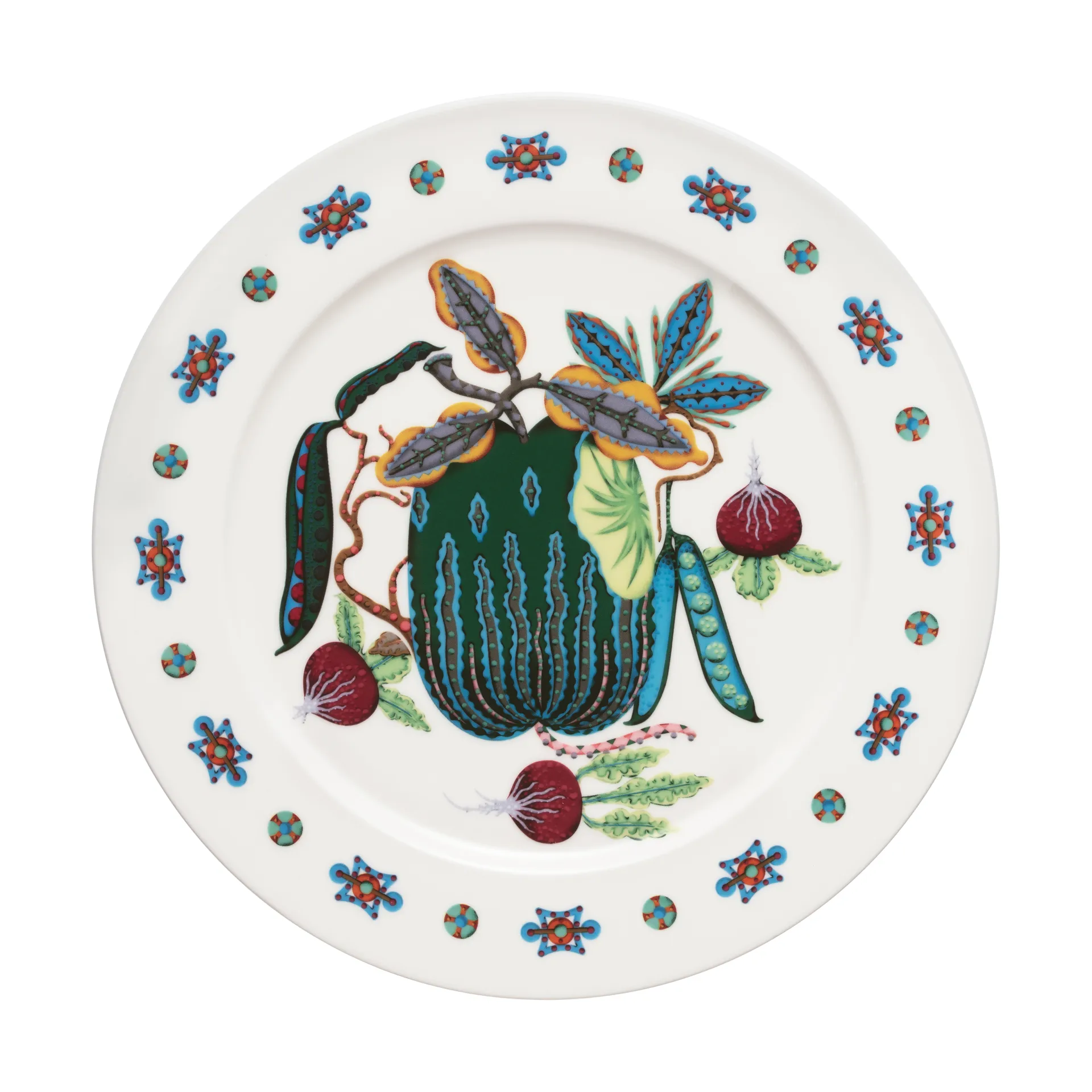 Talerz Taika Sato Ø27 cm, Biały-wielobarwny Iittala