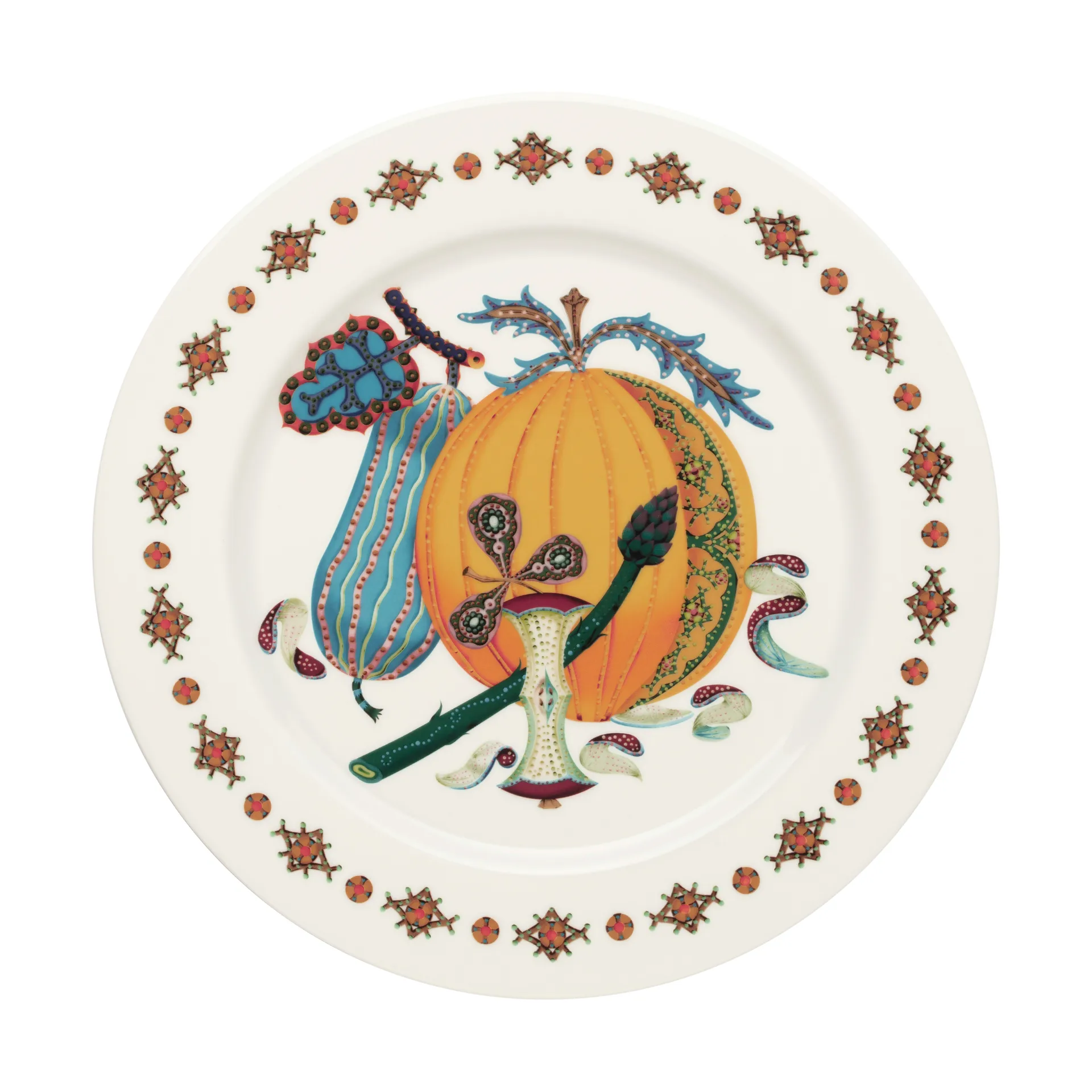 Talerz Taika Sato Ø30 cm, Biały-wielobarwny Iittala