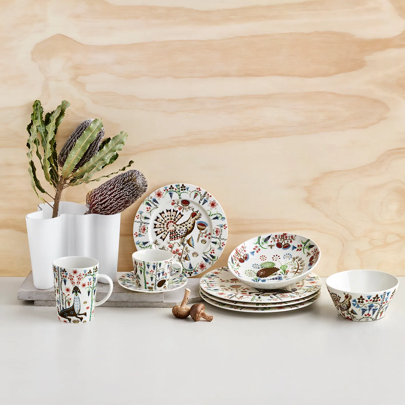 Talerz Taika Siimes 22 cm, biały Iittala