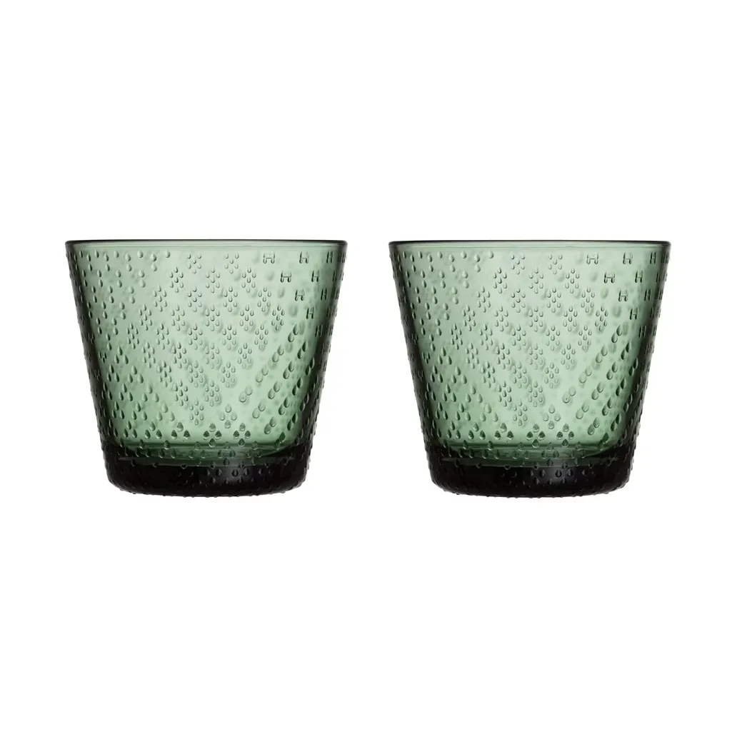 Tundra szklanki do napojów 290 ml, 2‑pak, Sosnowa zieleń Iittala