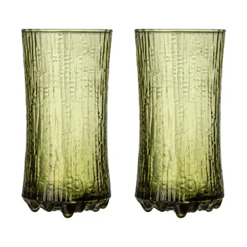 Ultima Thule kieliszki do szampana fiński piasek 180 ml 2‑pack - Zielony - Iittala