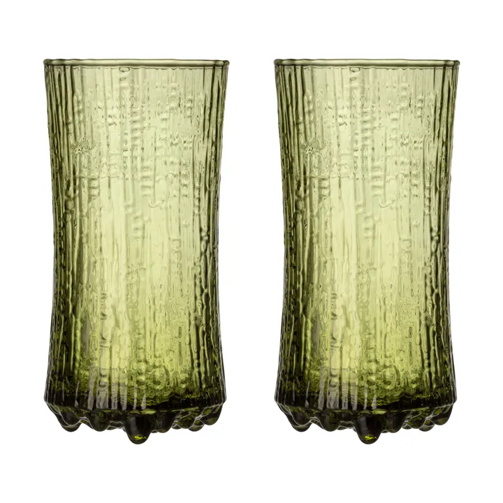 Ultima Thule kieliszki do szampana fiński piasek 180 ml 2‑pack - Zielony - Iittala