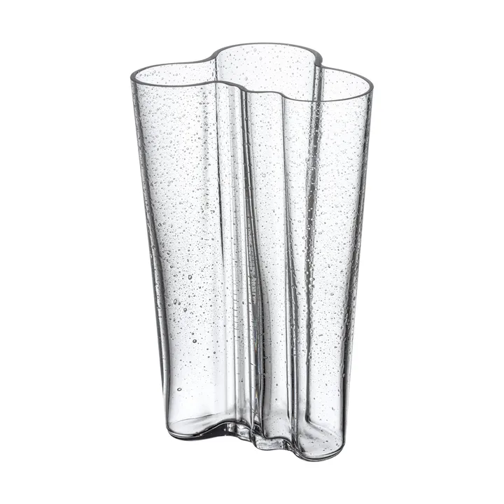 Wazon Alvar Aalto 200 mm - Szkło bąbelkowe przezroczysty, wydanie jubileuszowe - Iittala