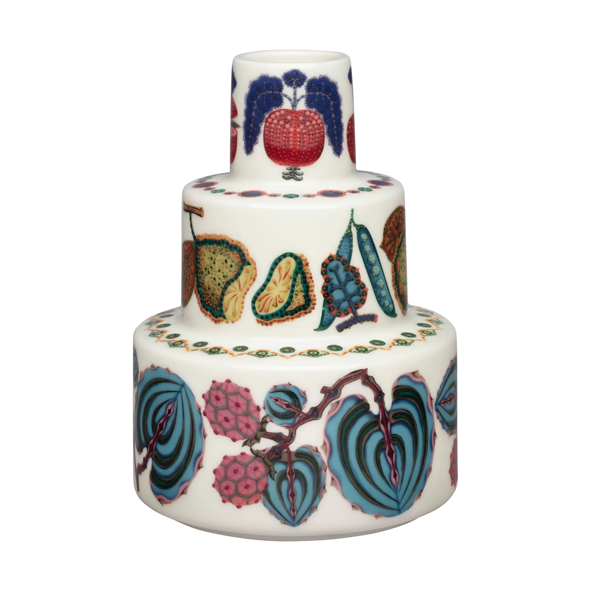 Wazon Taika Sato Ø13x18 cm, Biały-wielobarwny Iittala