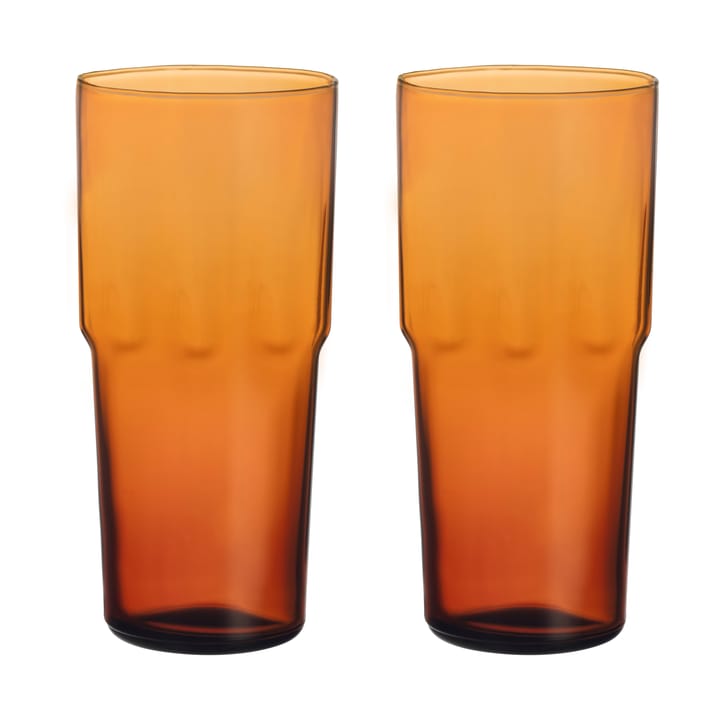 Wysoka szklanka Solare, 390 ml, 2-pak - Miedziany - Iittala