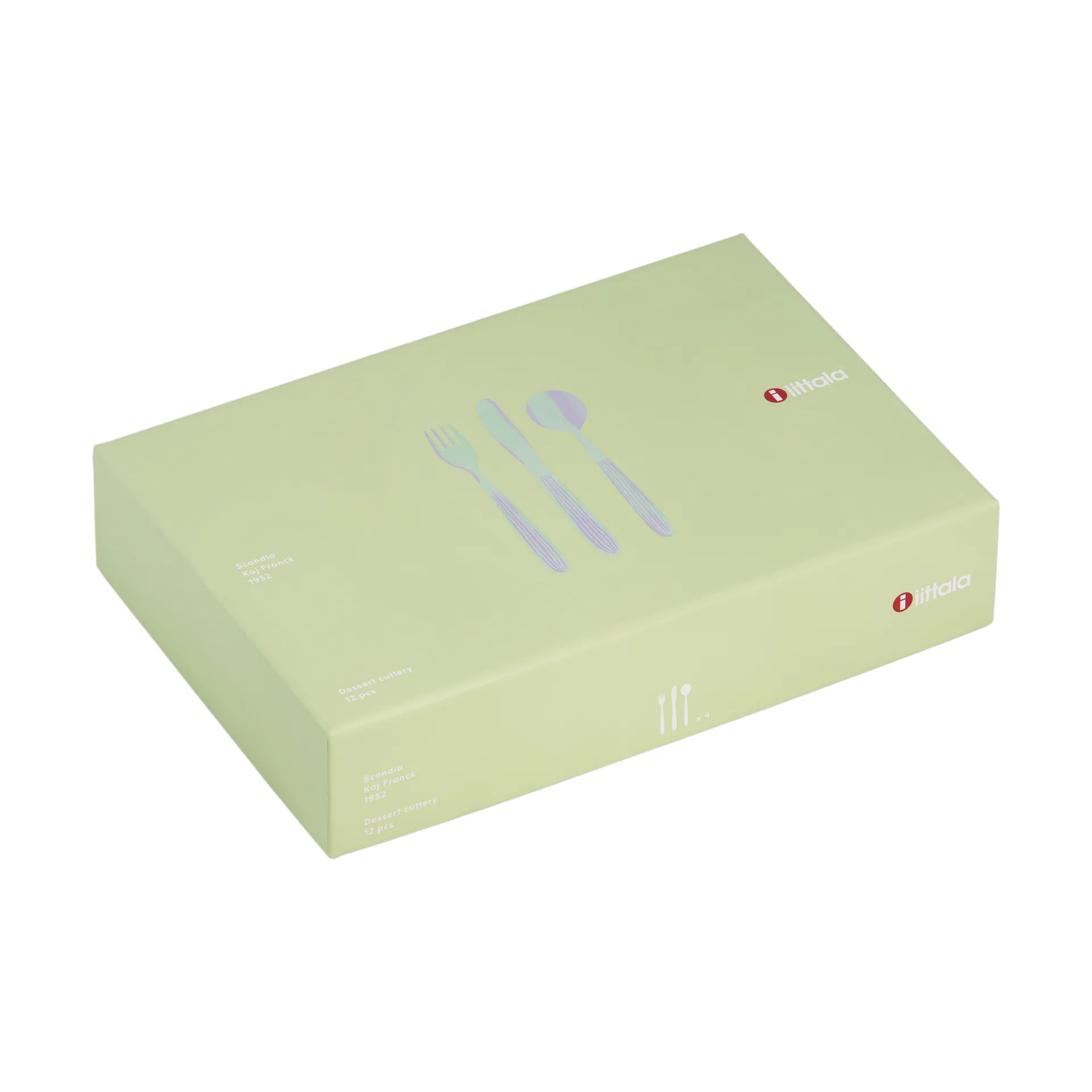 Zestaw deserowy Scandia w pudełku upominkowym 12 szt., Stal nierdzewna Iittala