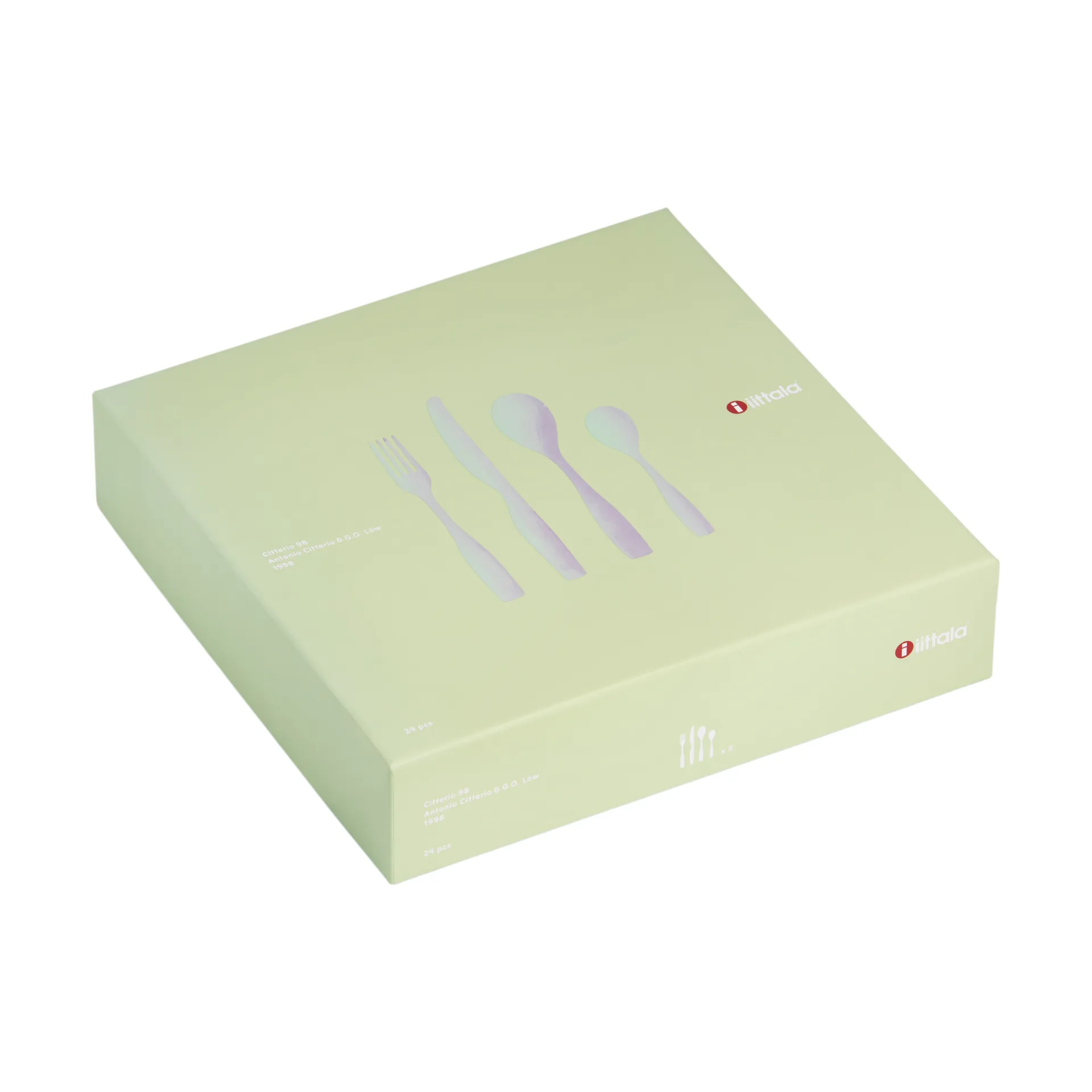 Zestaw sztućców Citterio 98 w opakowaniu upominkowym, 24 szt., Matowe Iittala