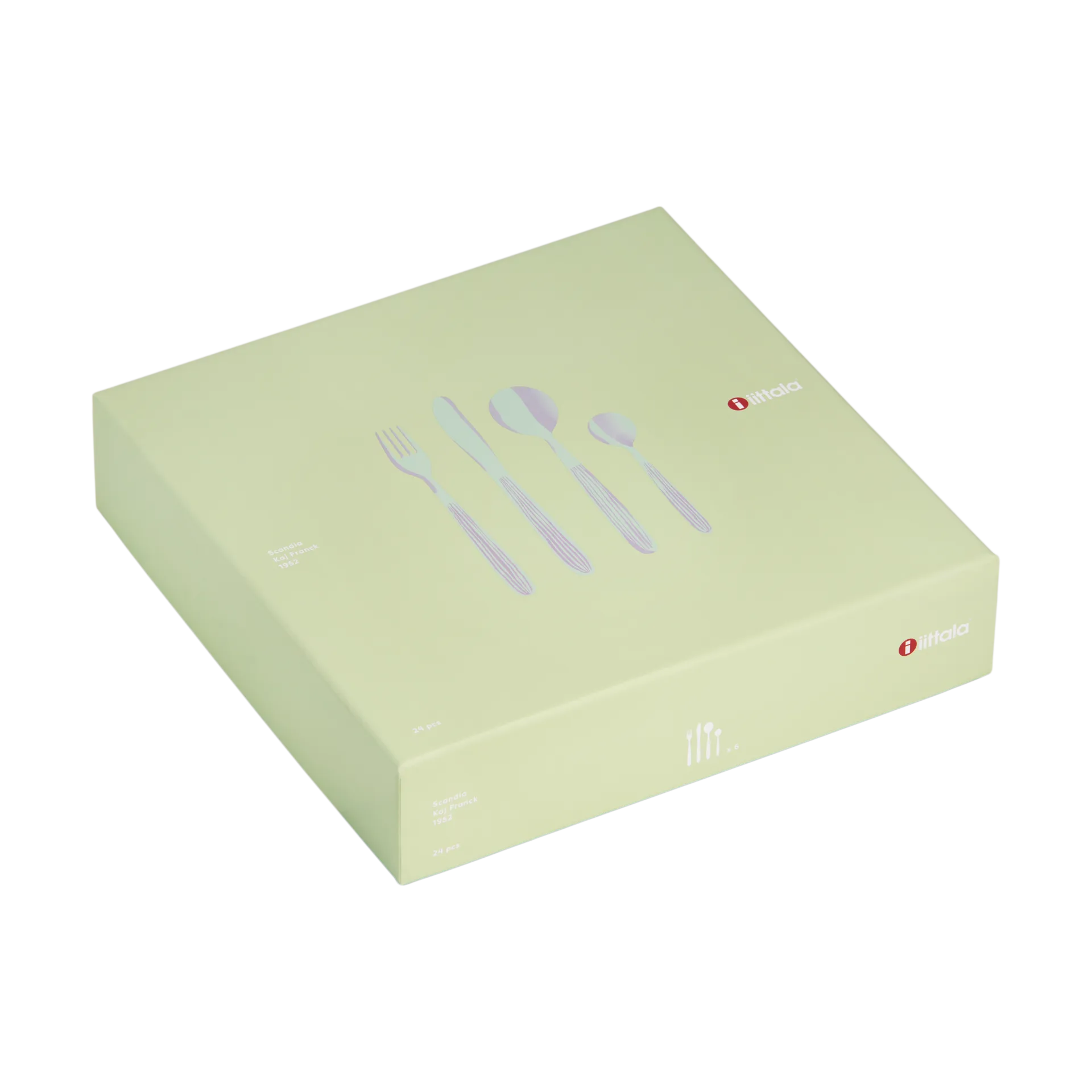 Zestaw sztućców Scandia w opakowaniu upominkowym, 24 szt., Matowe Iittala