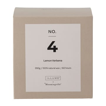 Świeca zapachowa NO. 4 Lemon Verbena - 390 g + Giftbox - Illume x Bloomingville