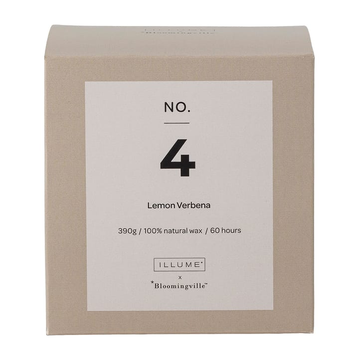 Świeca zapachowa NO. 4 Lemon Verbena - 390 g + Giftbox - Illume x Bloomingville