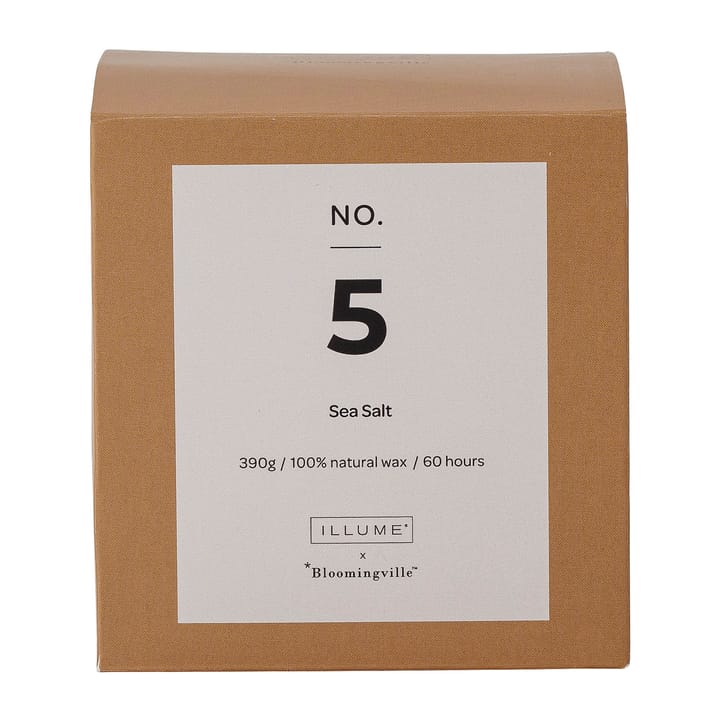 Świeca zapachowa NO. 5 Sea Salt, 390 g + Giftbox Illume x Bloomingville