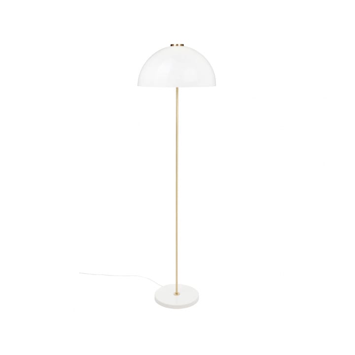 Kupoli lampa podłogowa - Biały-mosiężne detale-biały klosz - Innolux