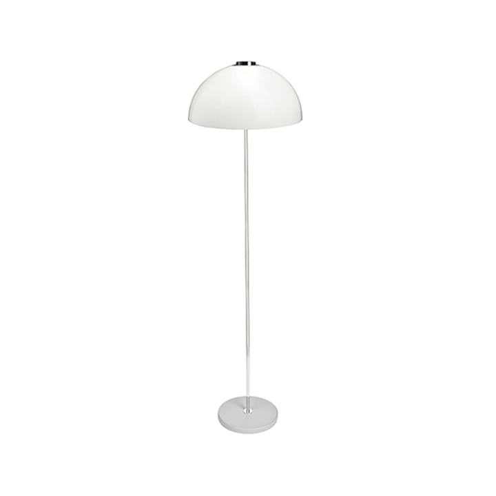 Kupoli lampa podłogowa - szary, metalowe detale, biały klosz - Innolux