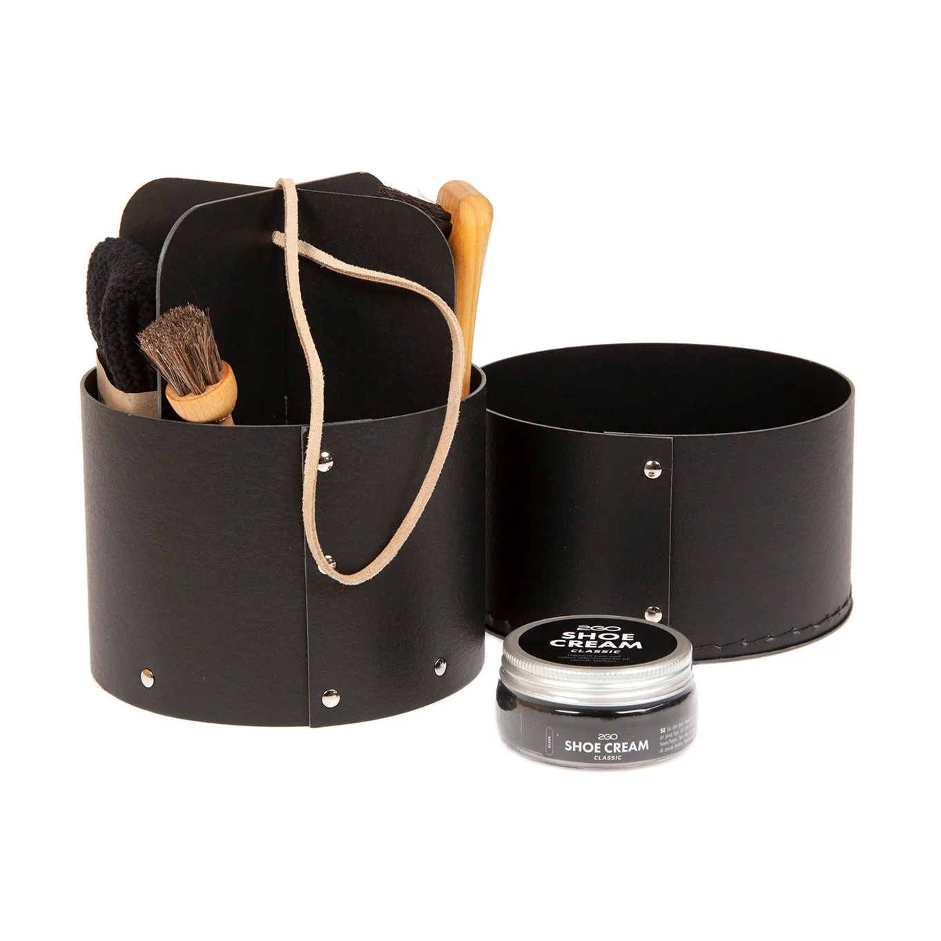 Iris Hantverk skrzynka do pielęgnacji obuwia, Czarny Iris Hantverk