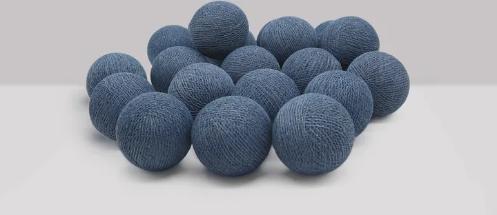 Girlanda świetlna Irislights - Vintage blue, 20 kulek - Irislights