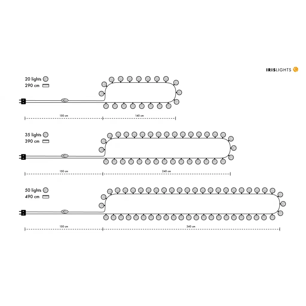 Irislights French rose, 35 kul świetlnych Irislights