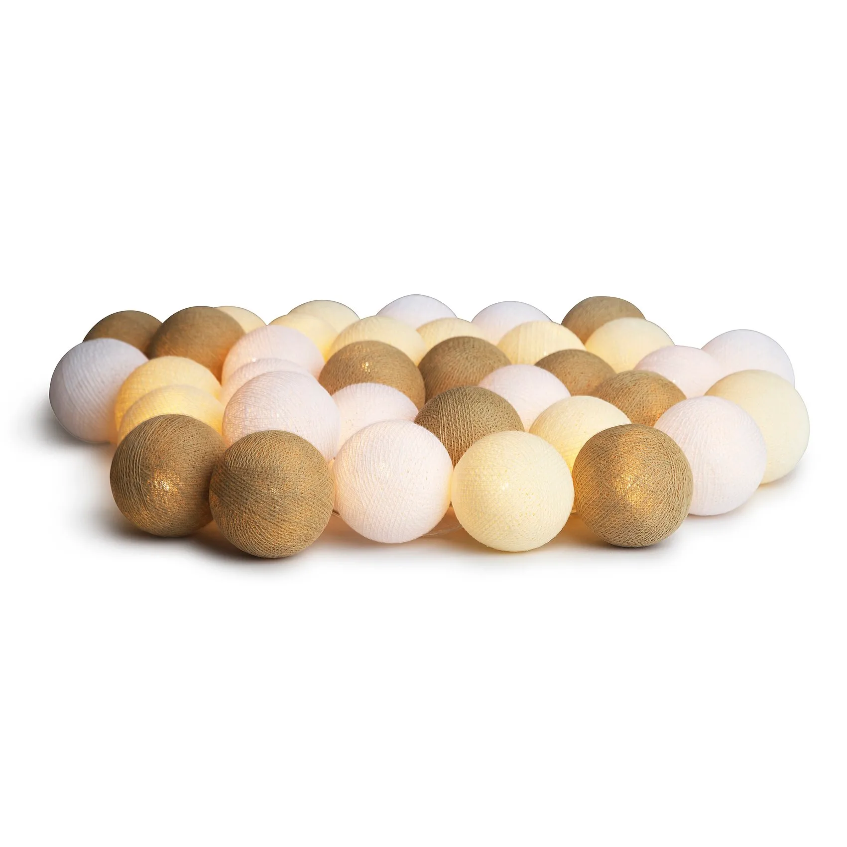 Kule świetlne Irislights Creamy White, 20 kul Irislights