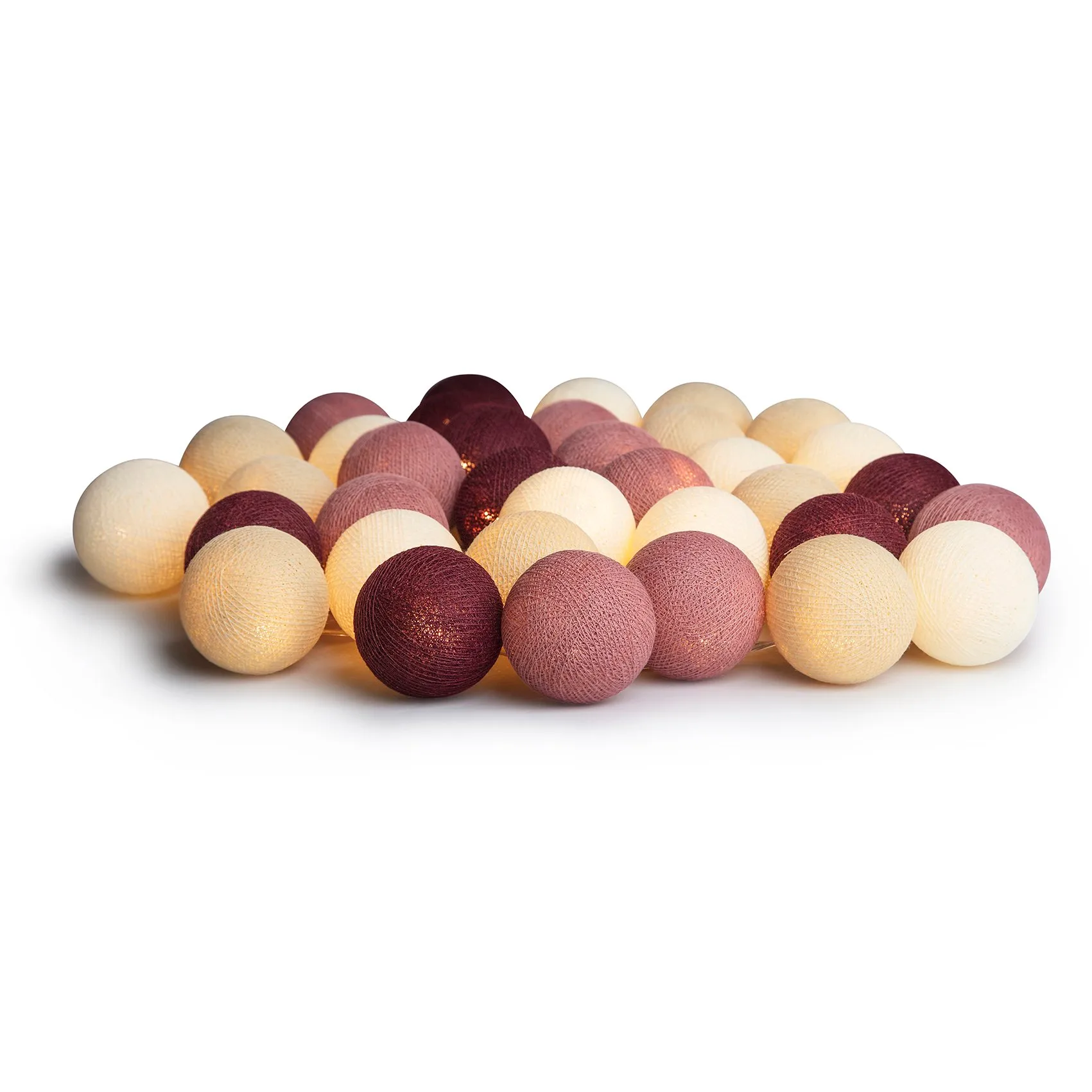 Kule świetlne Irislights Dusty Pink, 35 kul Irislights