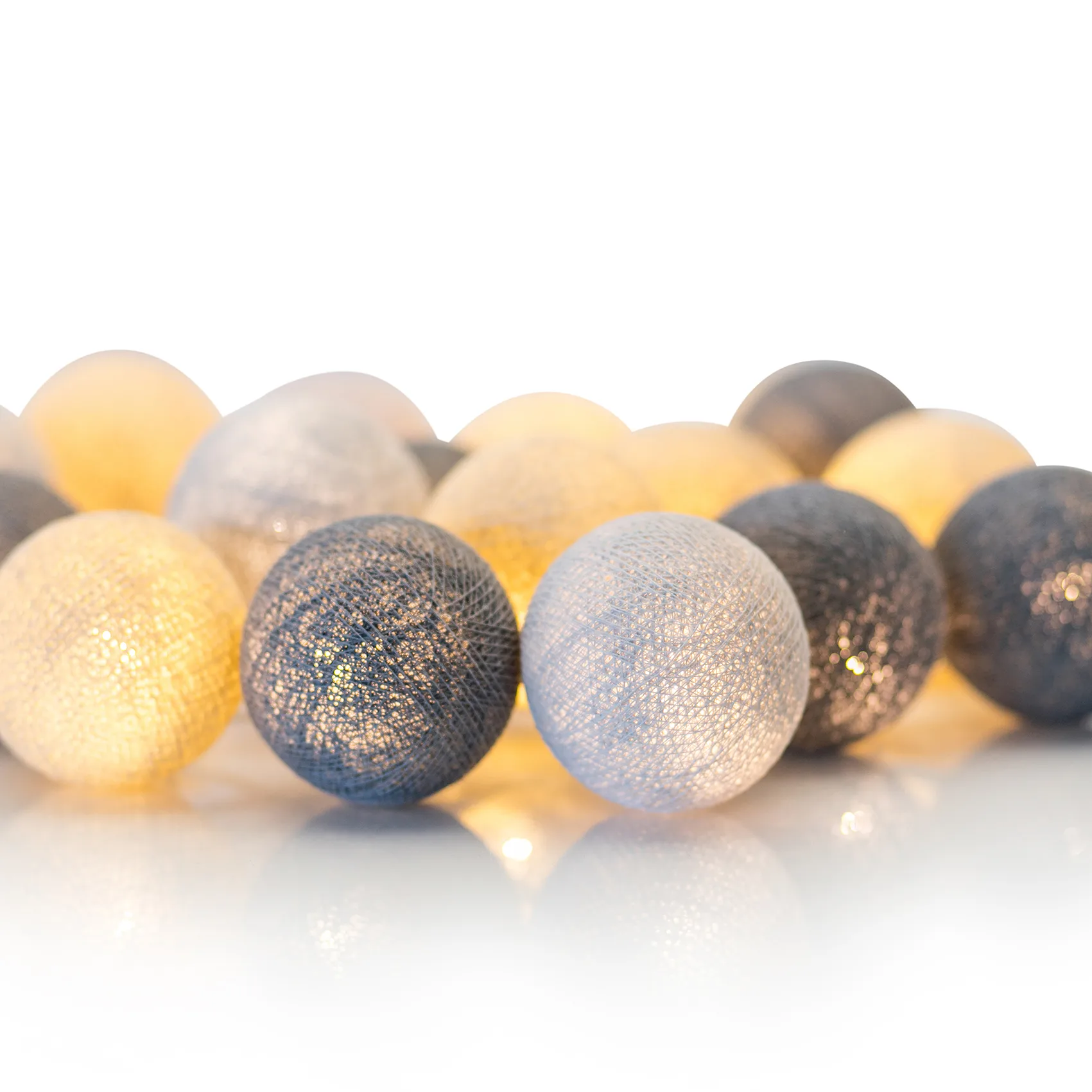 Kule świetlne Irislights Greige, 20 kul Irislights