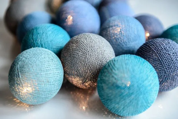 Ocean blue 35-świec 390 cm, Niebieski Irislights