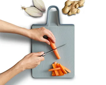 Deska do krojenia Chop2pot Plus, błękitna - Regular - Joseph Joseph