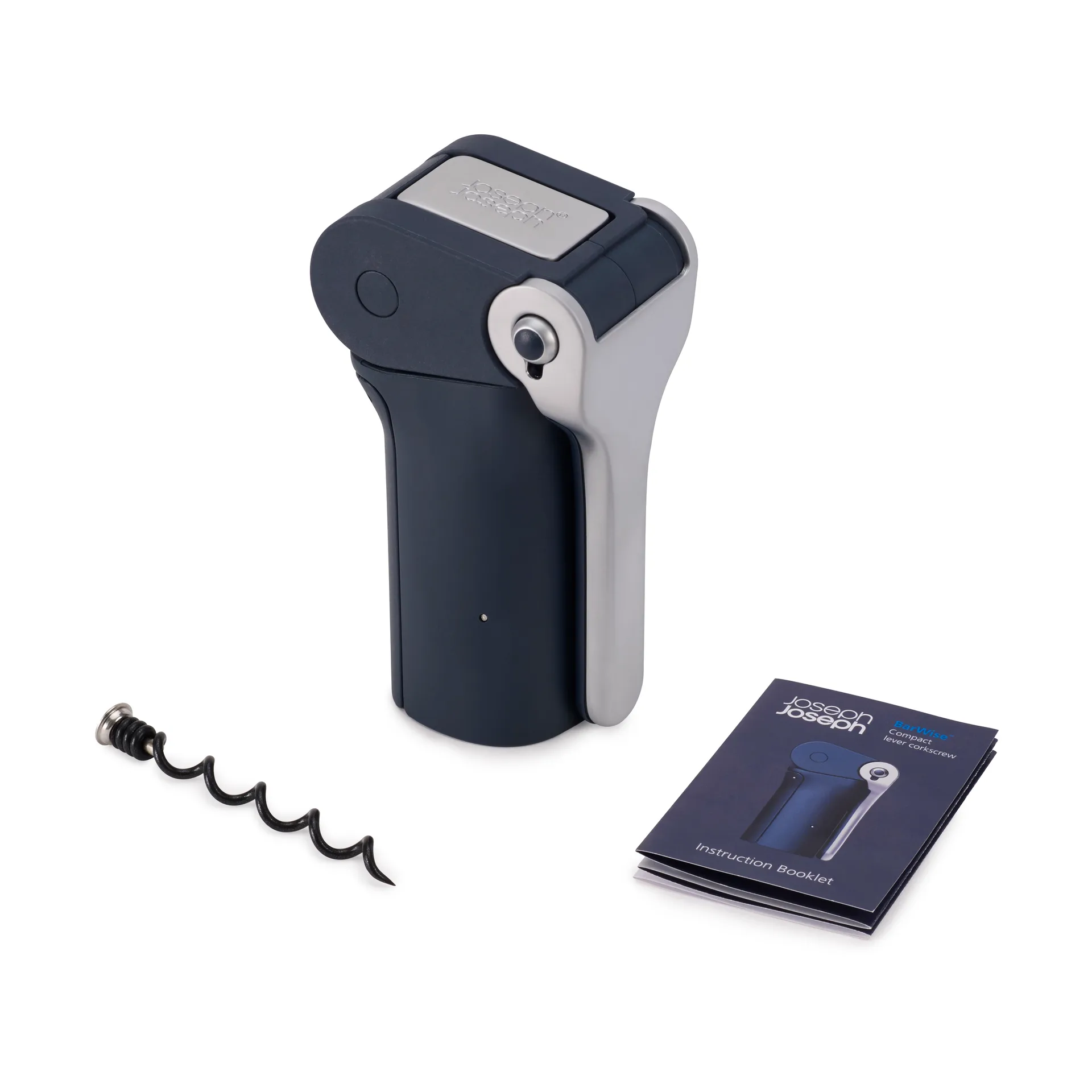 Korkociąg Barwise Compact Lever 12,6 cm, Niebieski Joseph Joseph