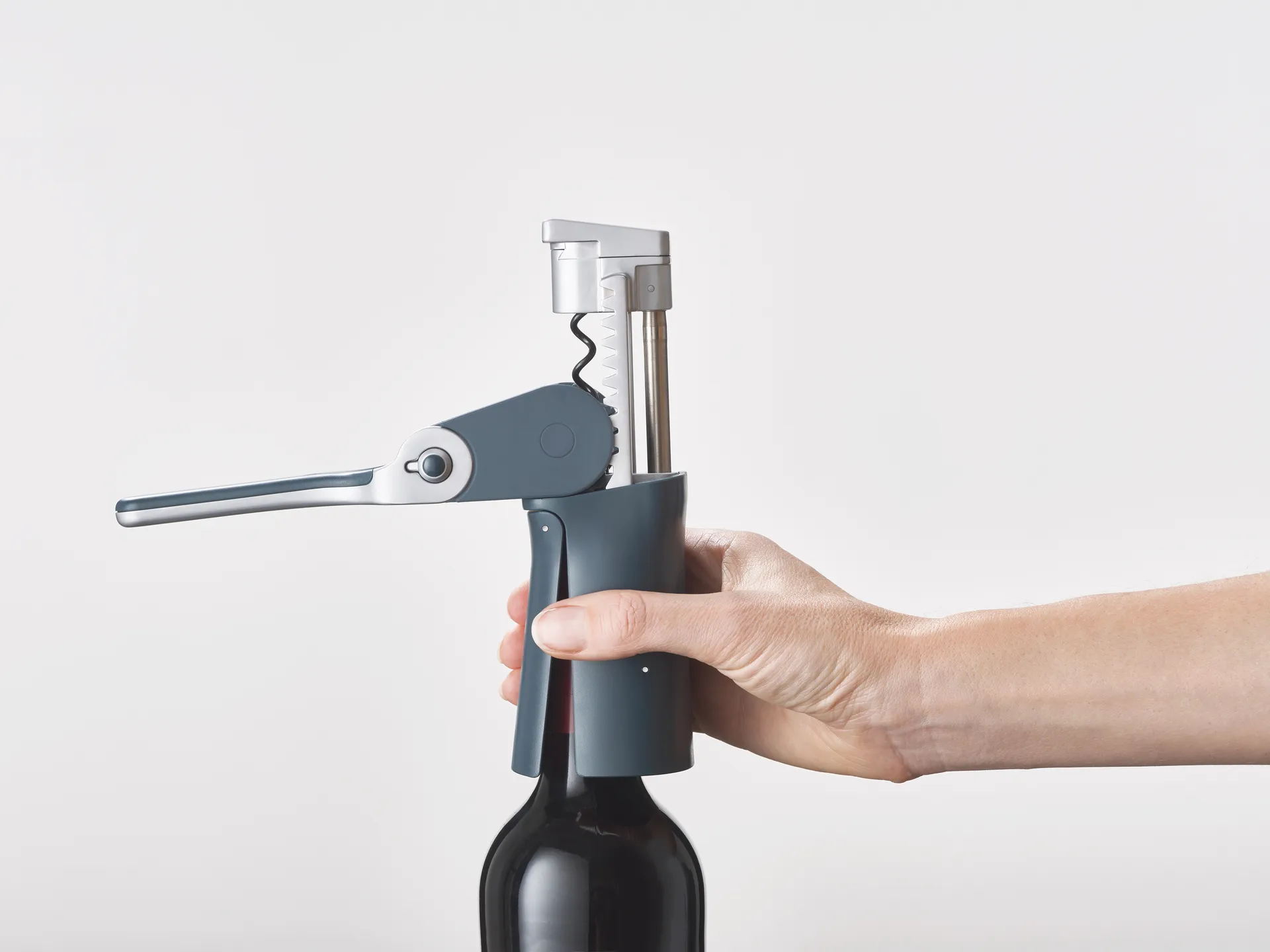 Korkociąg Barwise Compact Lever 12,6 cm, Niebieski Joseph Joseph