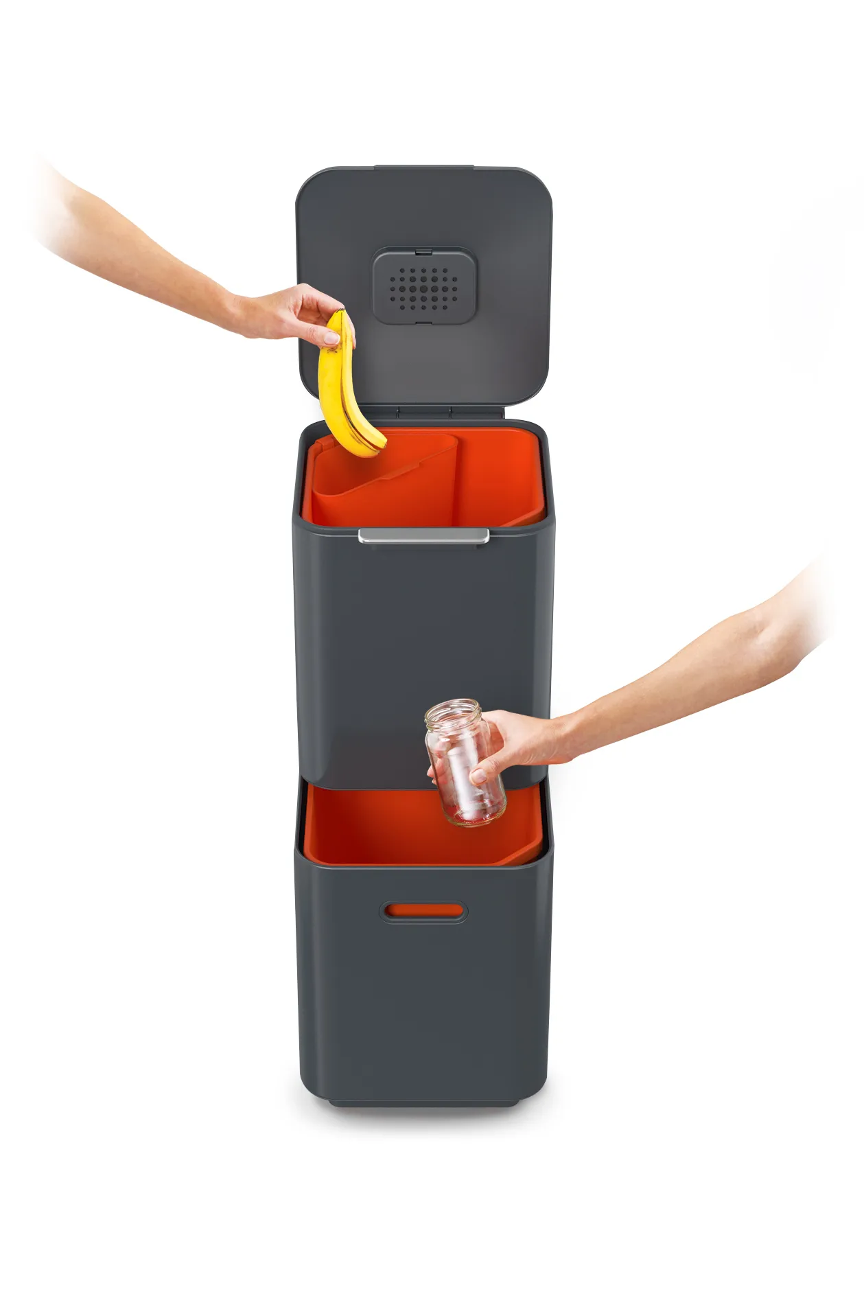 Kosz do segregacji śmieci Joseph Joseph Totem Compact 40 L, Graphite Joseph Joseph