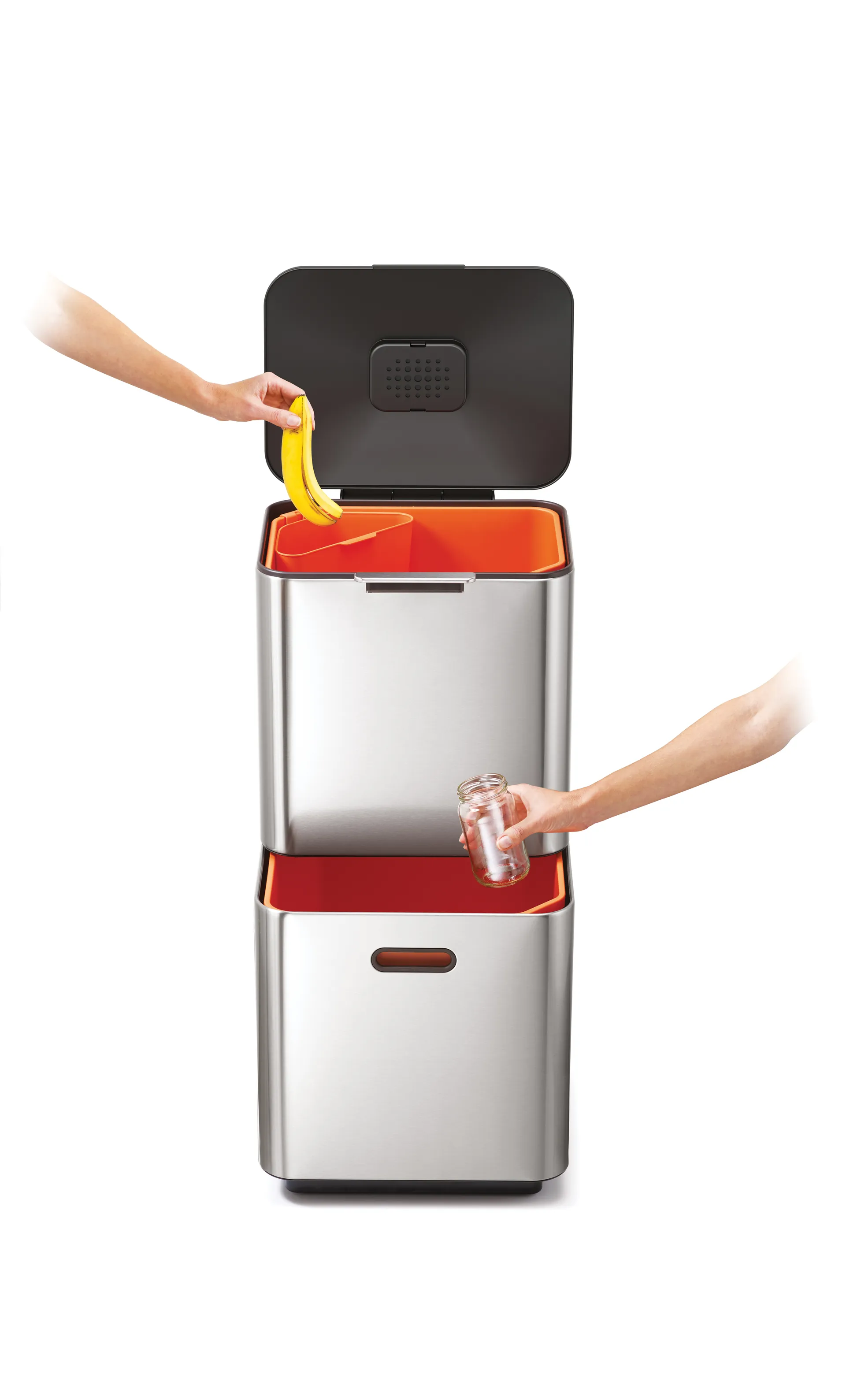 Kosz do segregacji śmieci Joseph Joseph Totem Max 60 L, Stainless steel Joseph Joseph