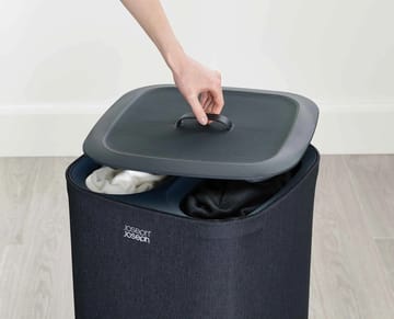 Kosz na pranie Tota 60 L - Czarny - Joseph Joseph