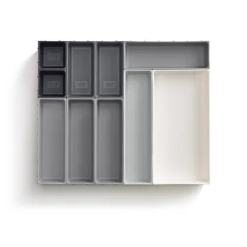 Organizer na sztućce Blox, 10 części - Szary - Joseph Joseph