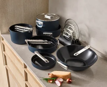 Rondel Space Non Stick z pokrywką Ø15 cm - Niebieski - Joseph Joseph