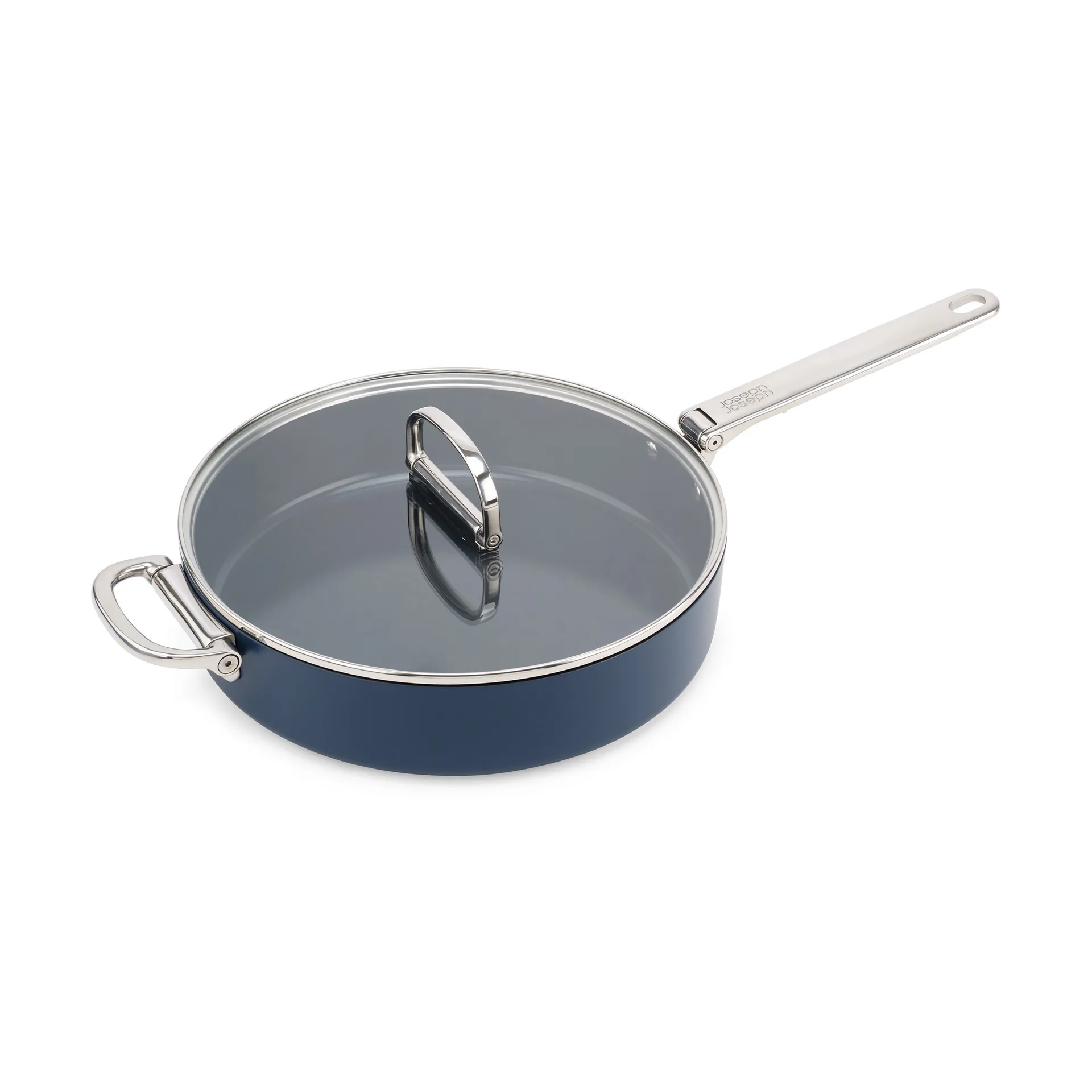 Rondel Space Non Stick z pokrywką Ø28 cm, Niebieski Joseph Joseph