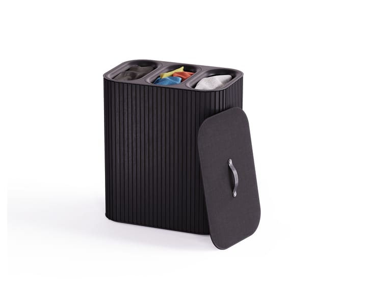Tota Trio Luxe 90-litrowy kosz do segregacji prania, Black Joseph Joseph
