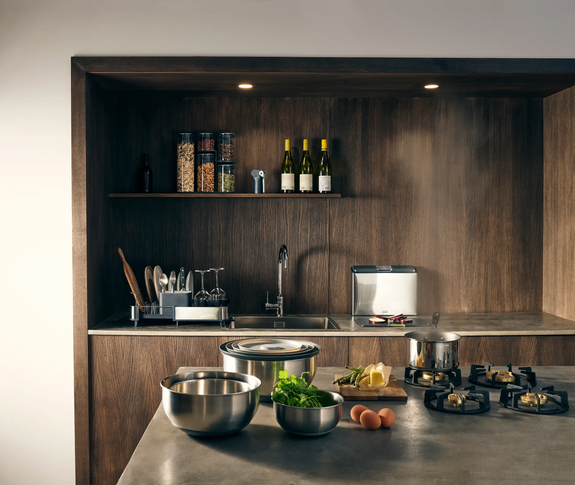 Zestaw desek do krojenia Folio Steel, 4 szt., Stal Joseph Joseph