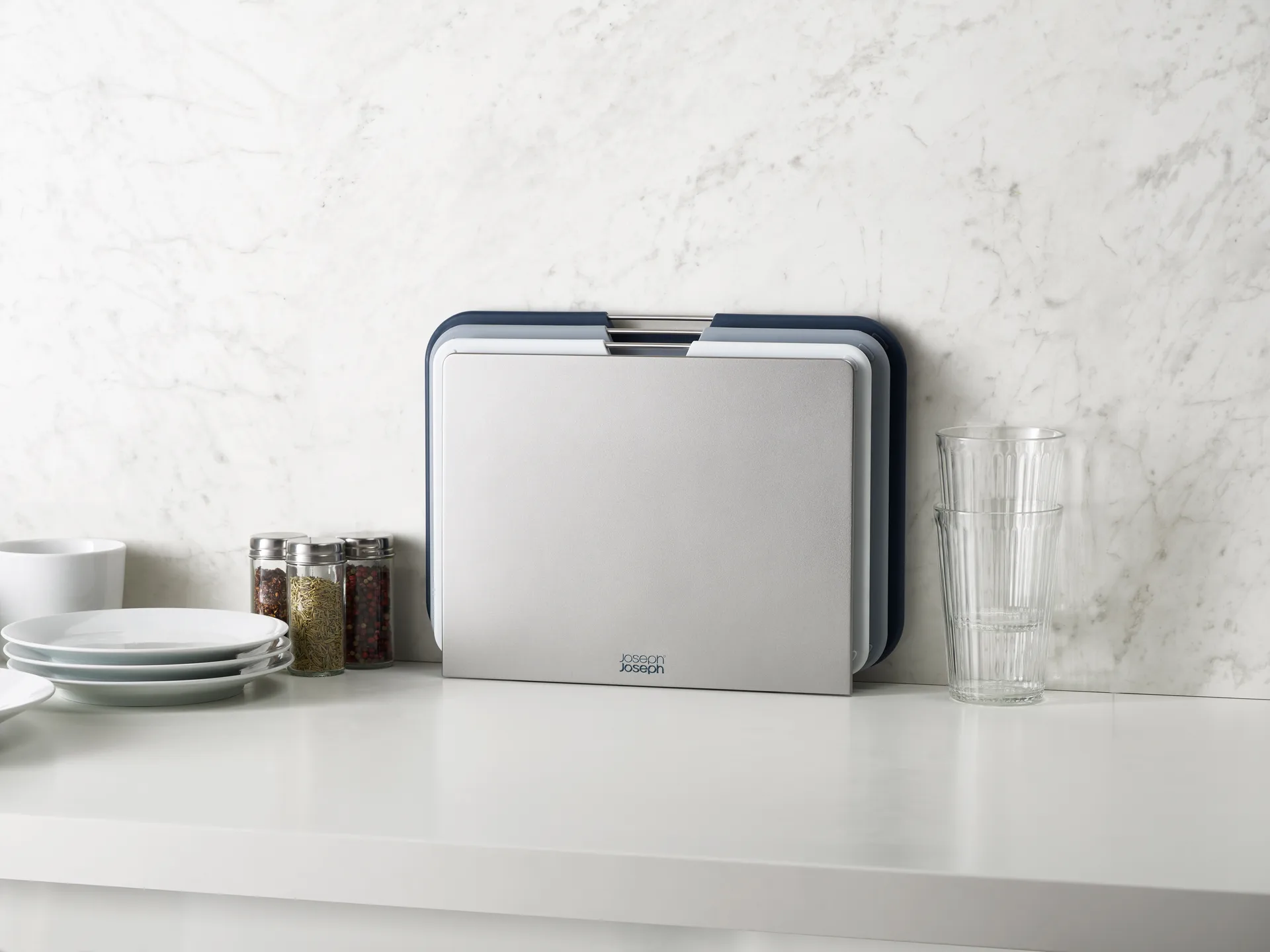 Zestaw desek do krojenia Nest Large, 3 szt., Szary Joseph Joseph