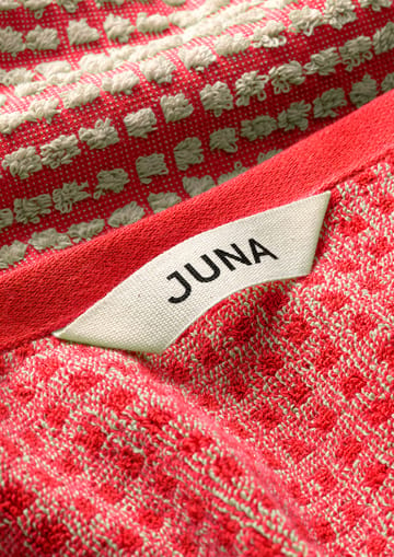 Check ręcznik 50x100 cm - Czerwony-piasek - Juna